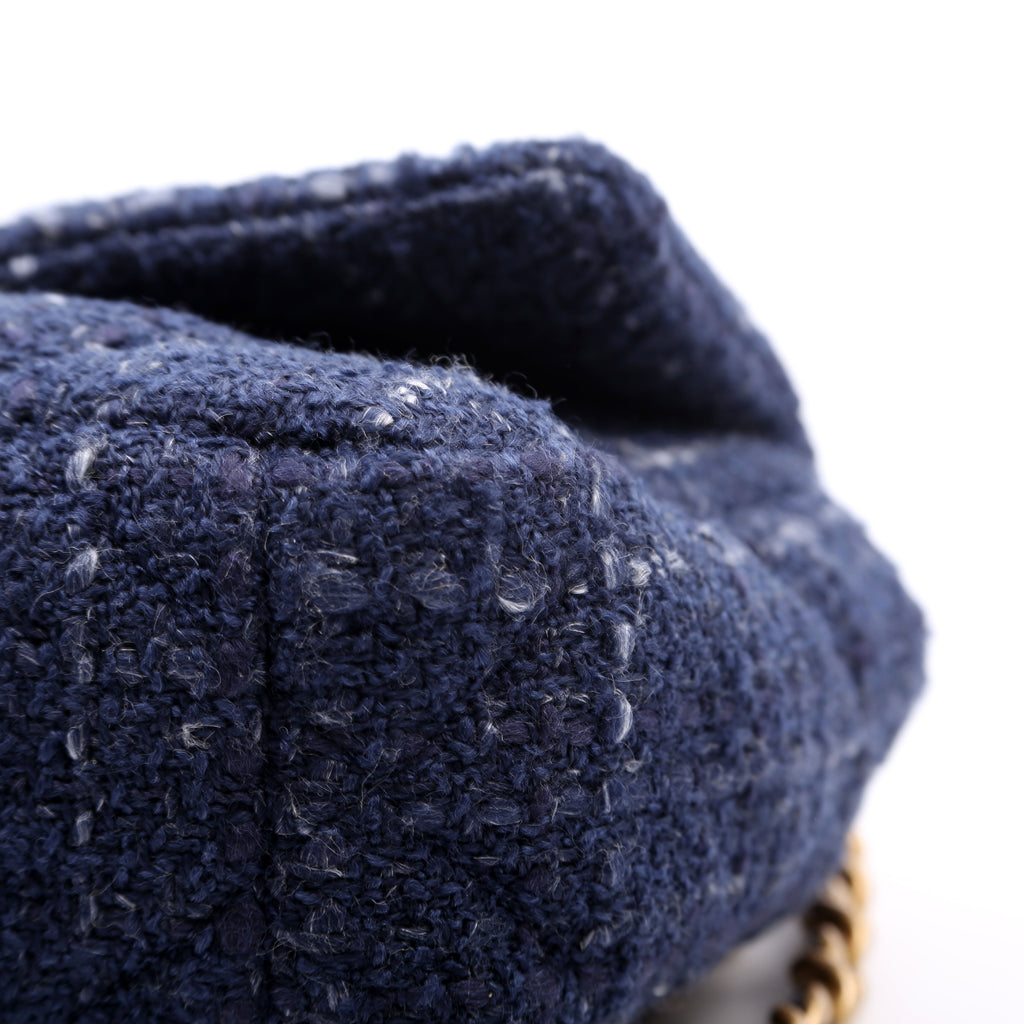 Chanel Chanel 19 Small Tweed RFID Navy