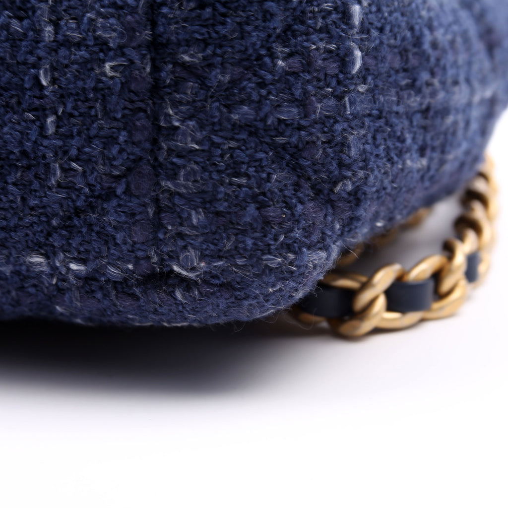 Chanel Chanel 19 Small Tweed RFID Navy