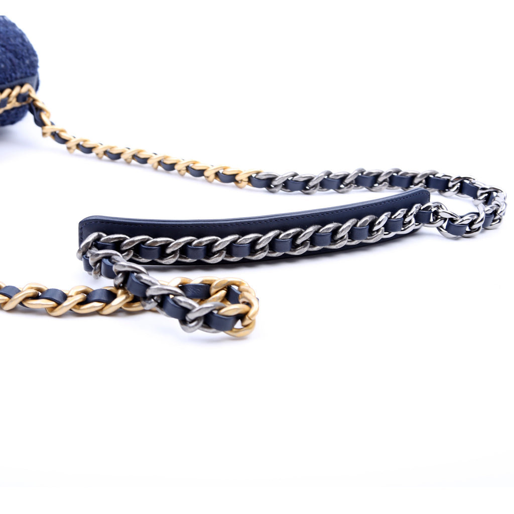 Chanel Chanel 19 Small Tweed RFID Navy