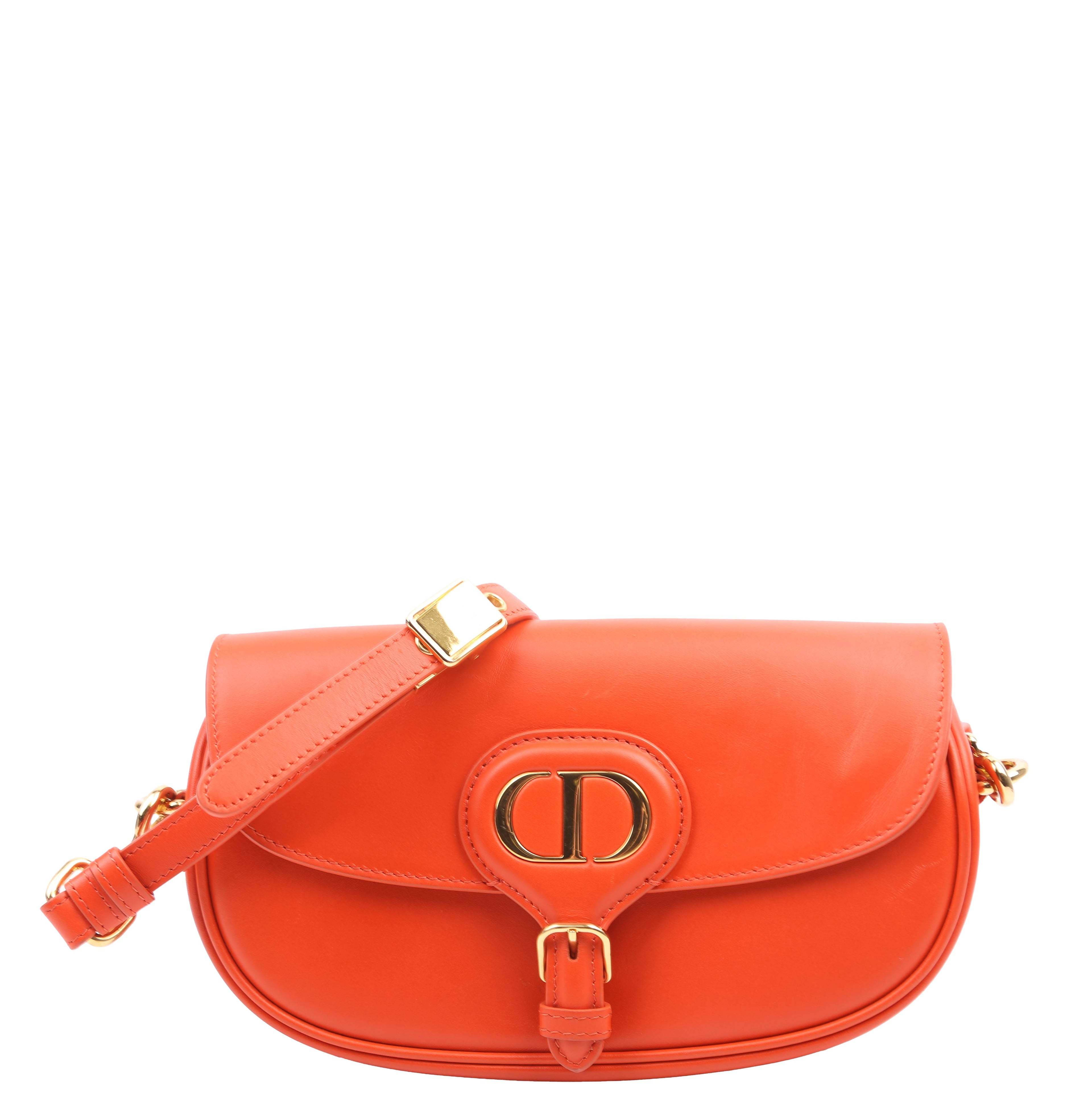 Christian Dior Bobby Bag East- West Box Calfskin Orange