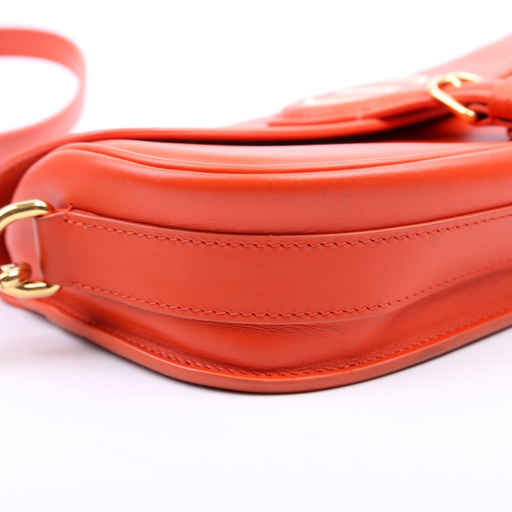 Christian Dior Bobby Bag East- West Box Calfskin Orange