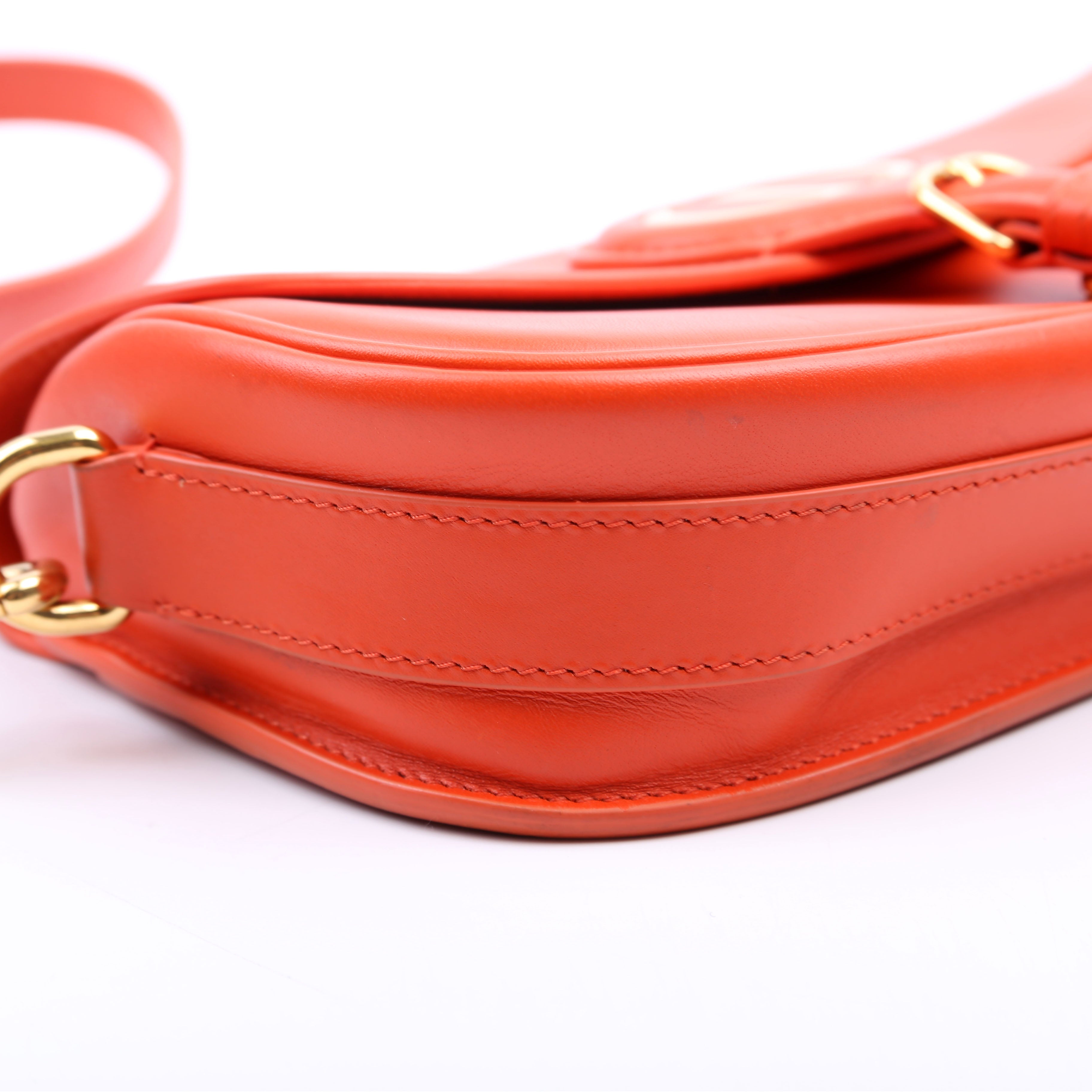 Christian Dior Bobby Bag East- West Box Calfskin Orange