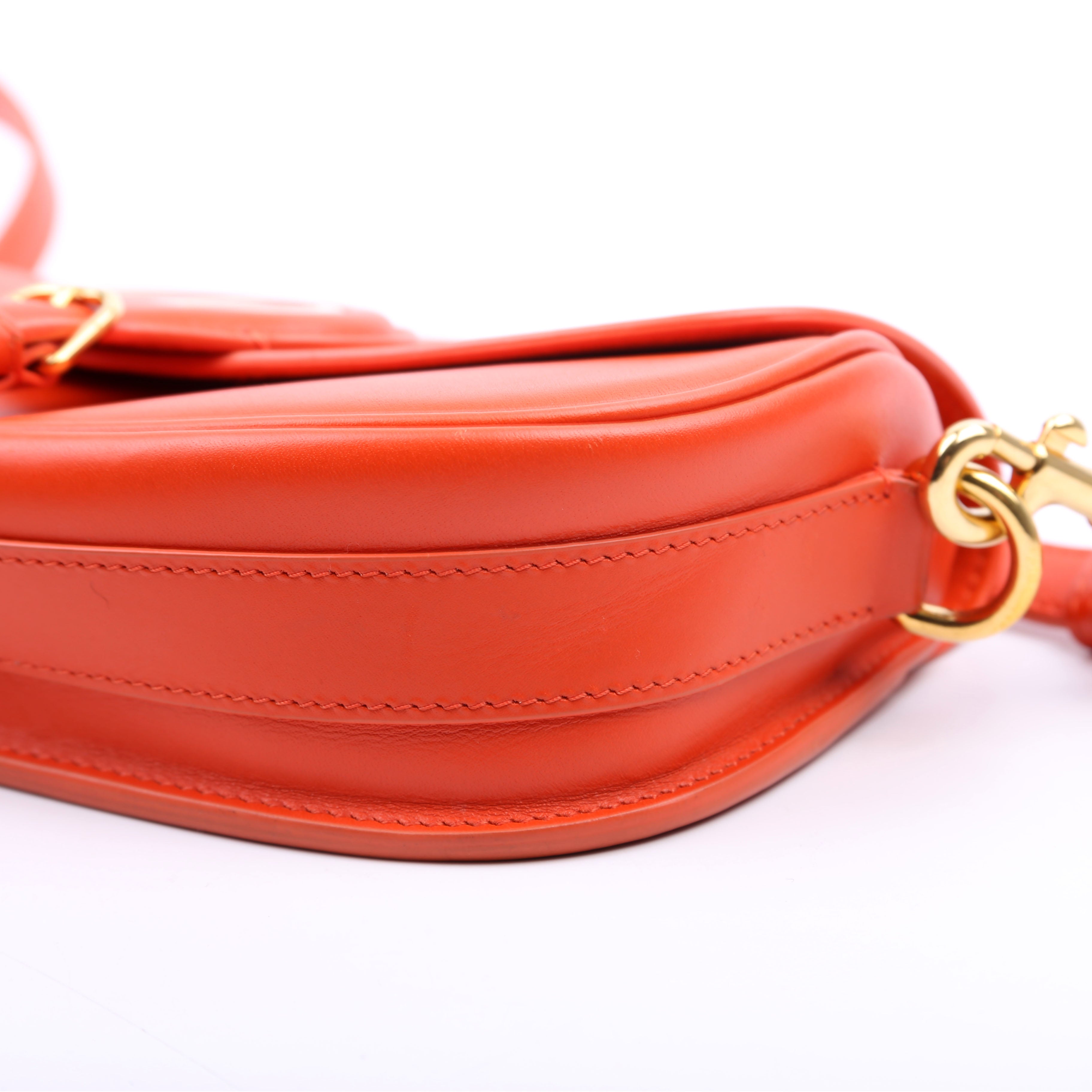 Christian Dior Bobby Bag East- West Box Calfskin Orange