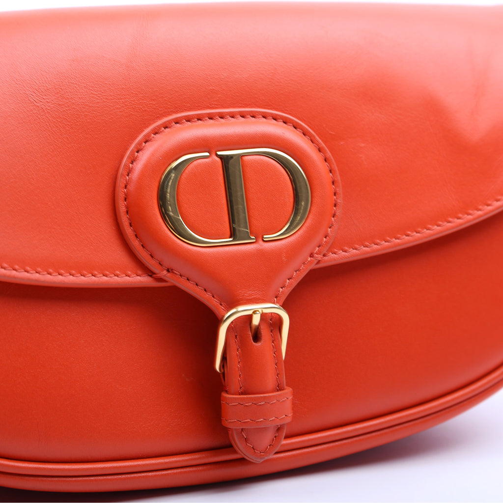 Christian Dior Bobby Bag East- West Box Calfskin Orange