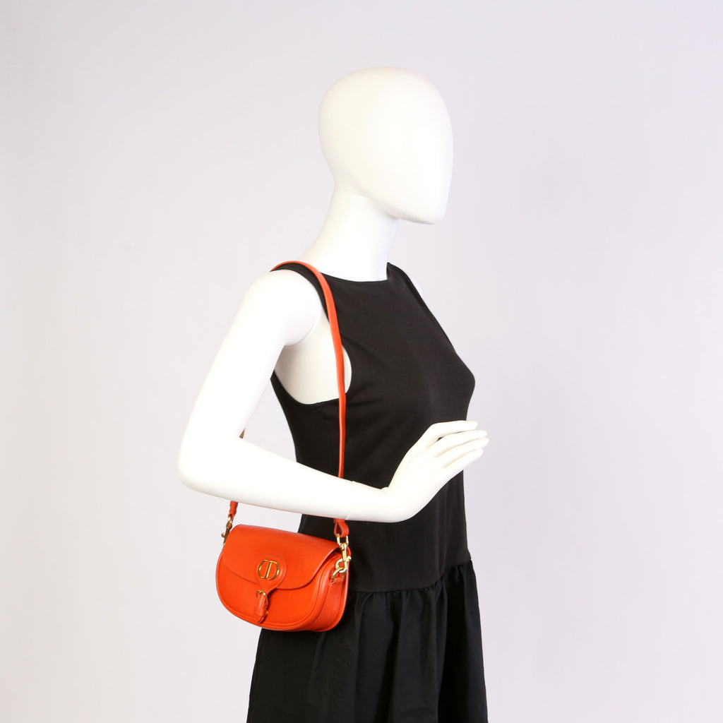 Christian Dior Bobby Bag East- West Box Calfskin Orange