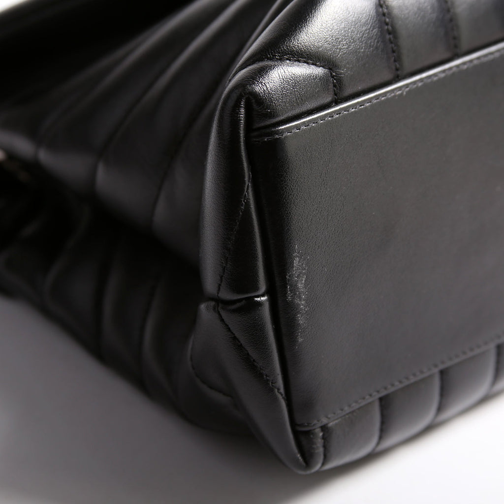Saint Laurent LouLou Satchel Medium 487216 Black