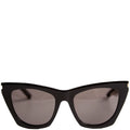 Saint Laurent SL 214 Kate Cat Eye Sunglasses Black