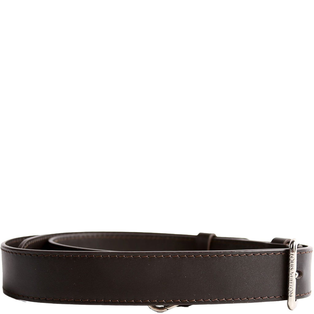 Louis Vuitton 30MM Calfskin Adjustable Shoulder Strap Brown