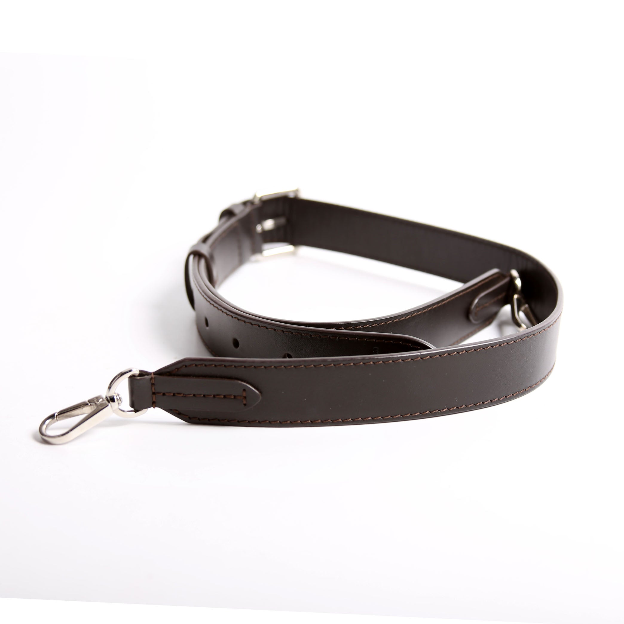 Louis Vuitton 30MM Calfskin Adjustable Shoulder Strap Brown