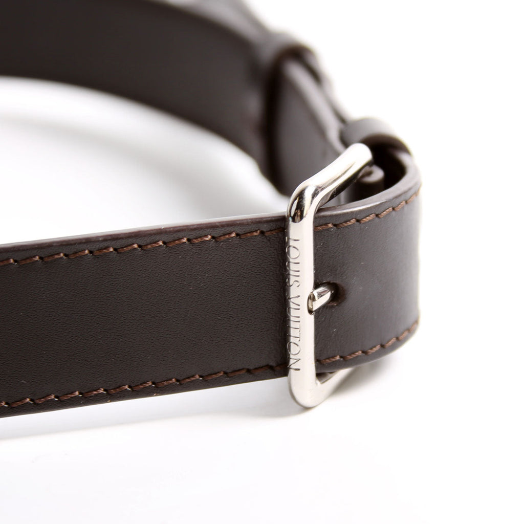 Louis Vuitton 30MM Calfskin Adjustable Shoulder Strap Brown