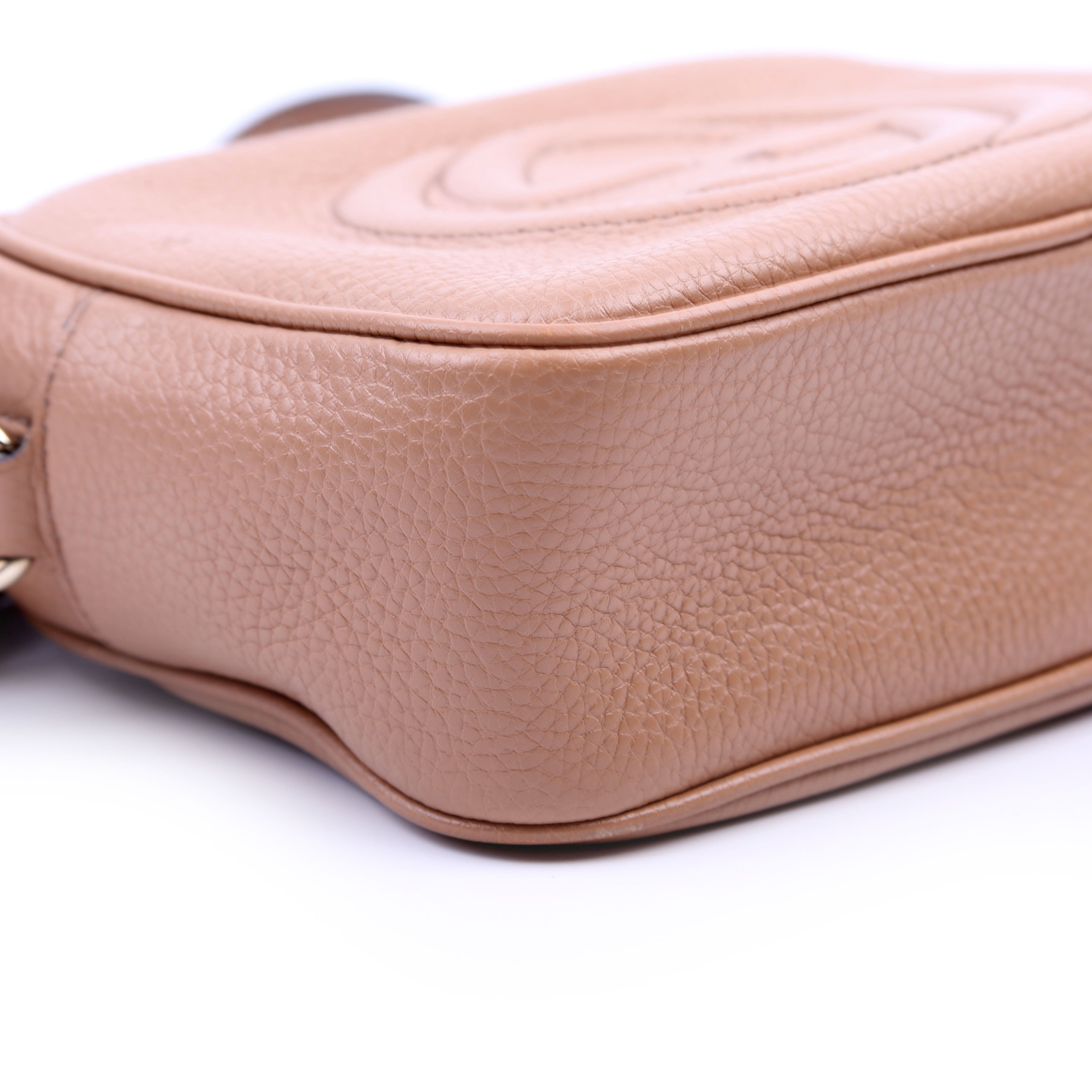 Gucci 308364 Soho Disco Crossbody Tan