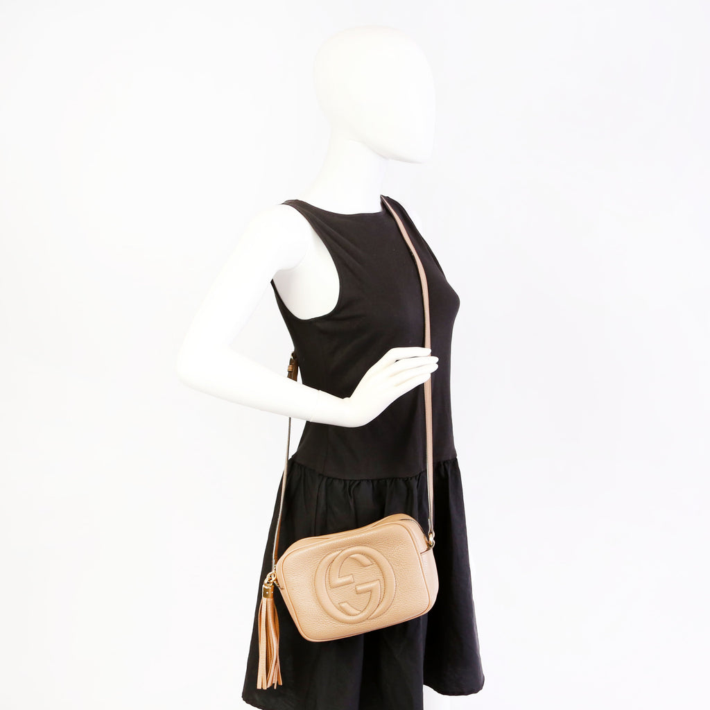 Gucci 308364 Soho Disco Crossbody Tan