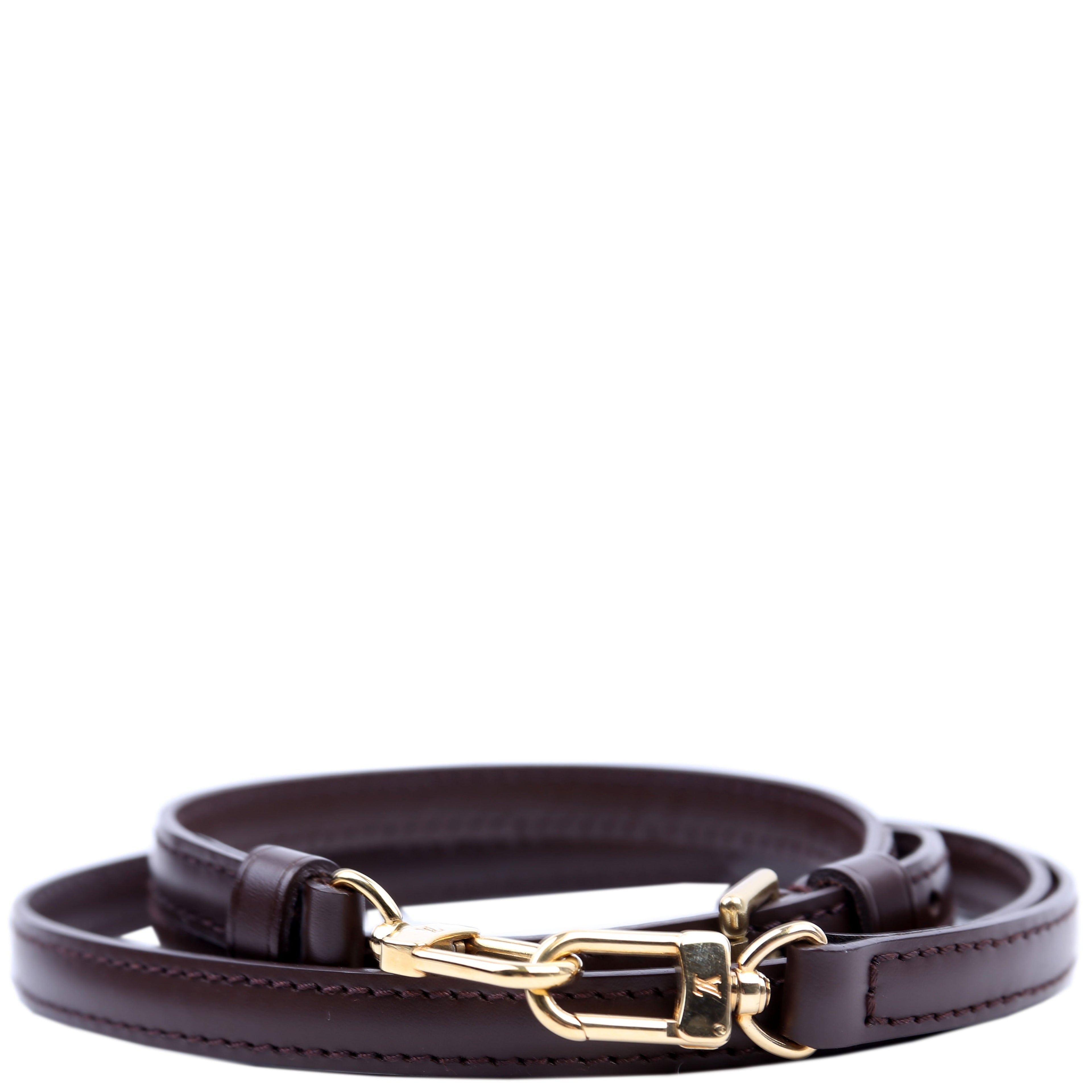 Louis Vuitton Leather Shoulder Strap Brown