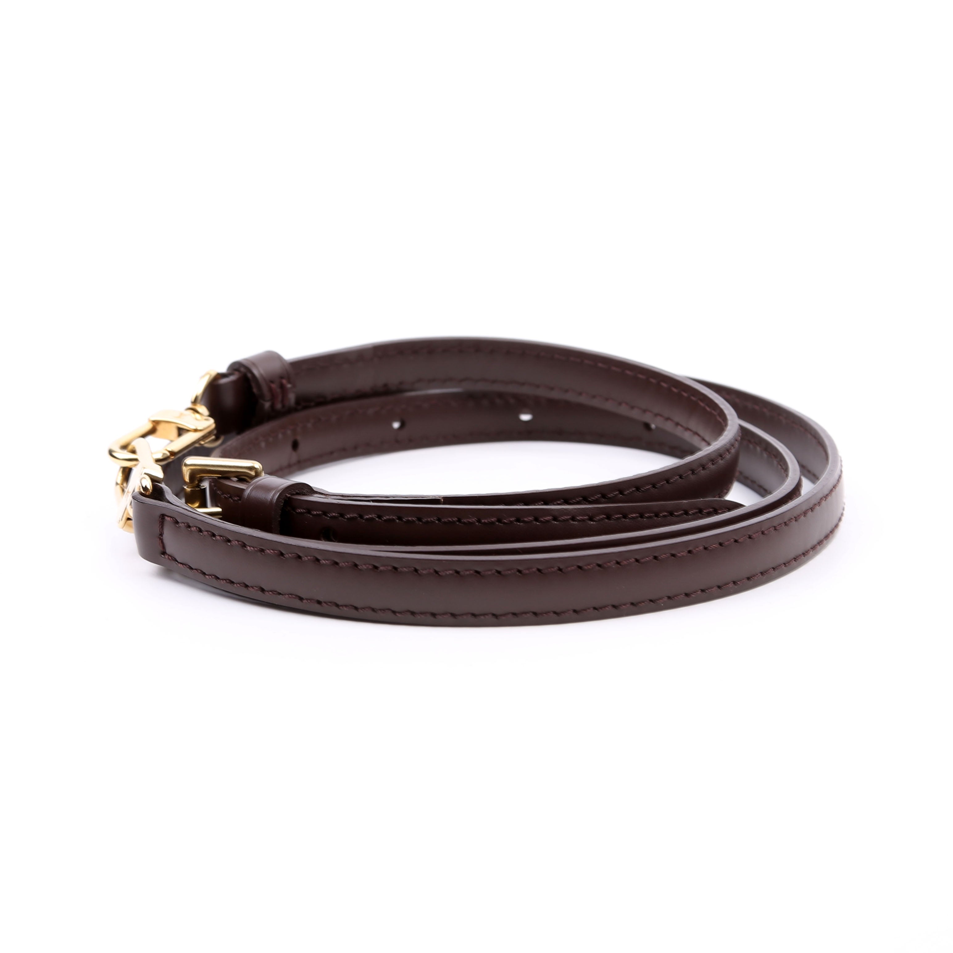 Louis Vuitton Leather Shoulder Strap Brown