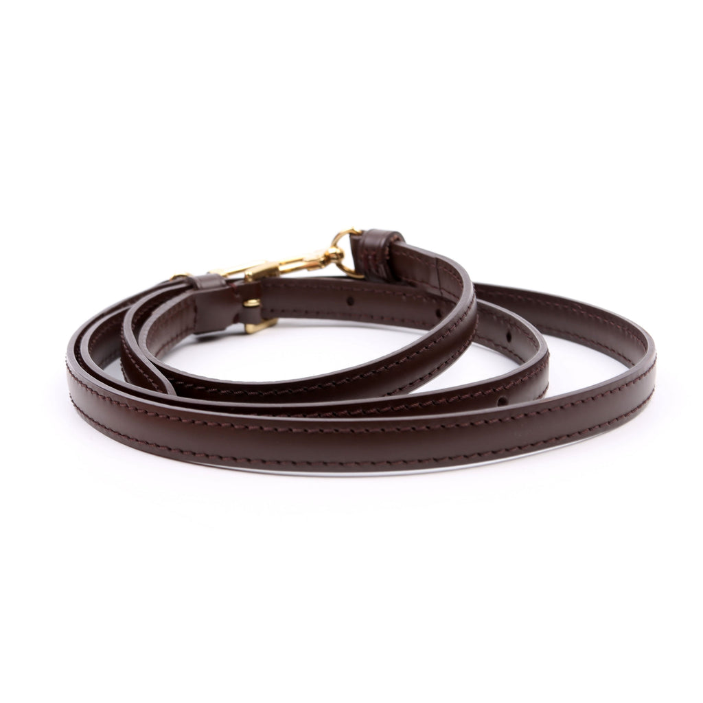 Louis Vuitton Leather Shoulder Strap Brown