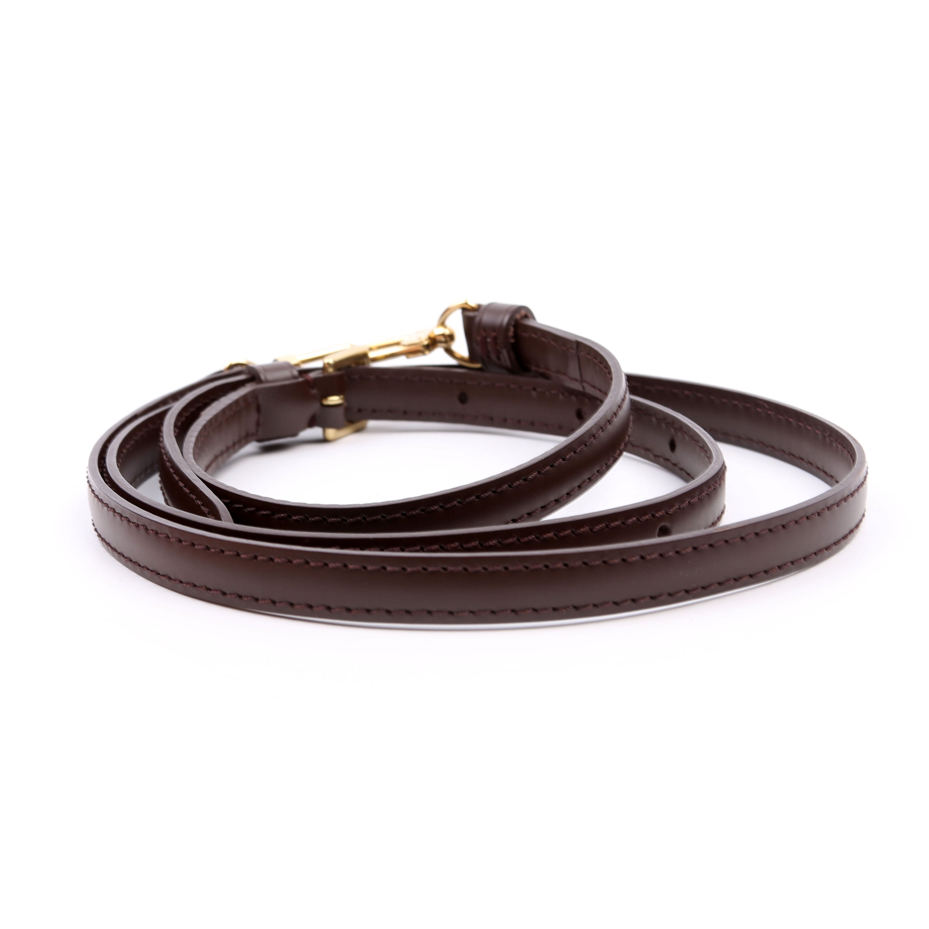 Louis Vuitton Leather Shoulder Strap Brown