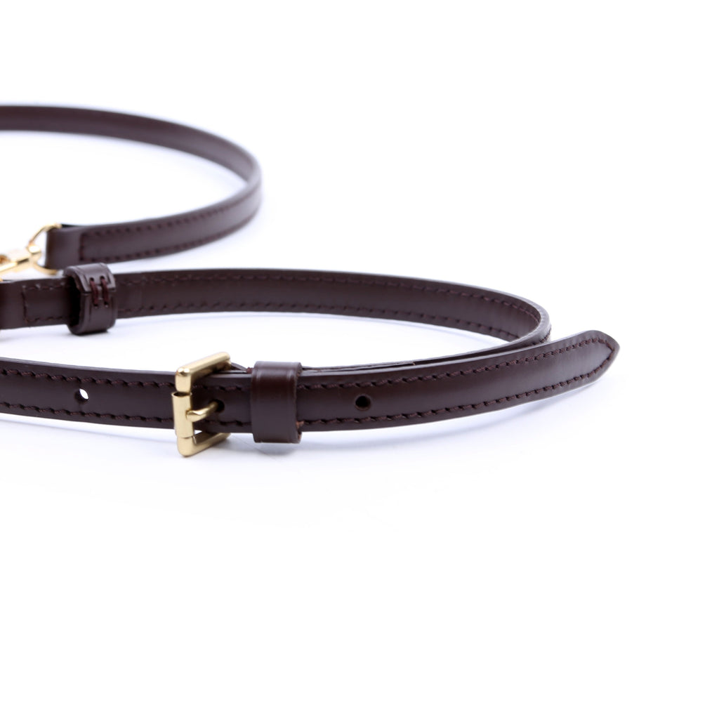 Louis Vuitton Leather Shoulder Strap Brown