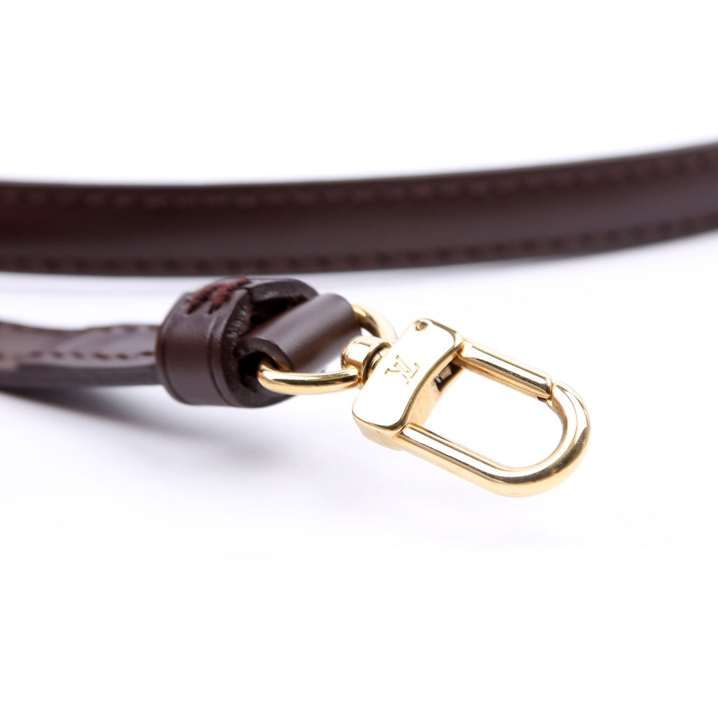 Louis Vuitton Leather Shoulder Strap Brown