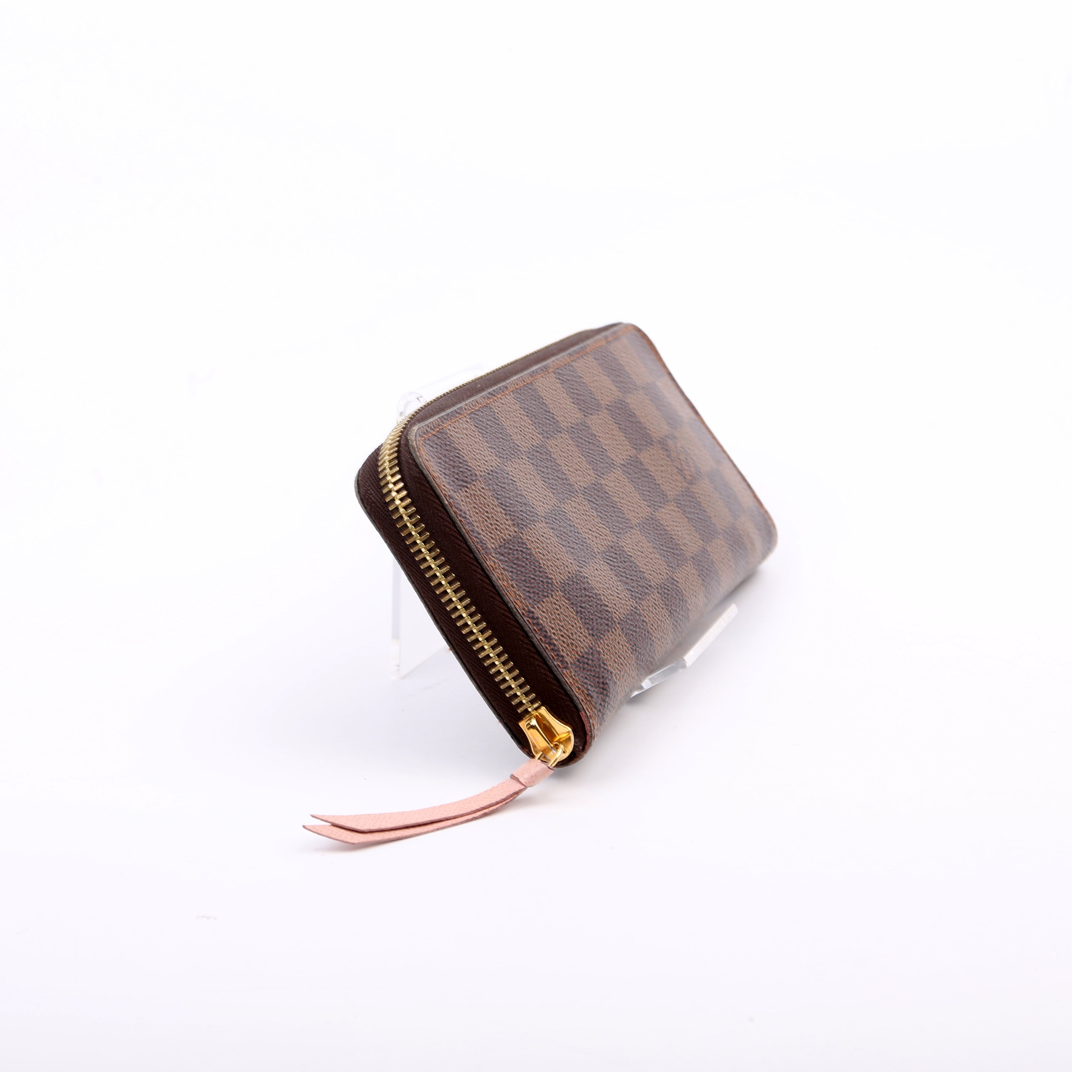 Louis Vuitton Clemence Wallet Damier Ebene Brown