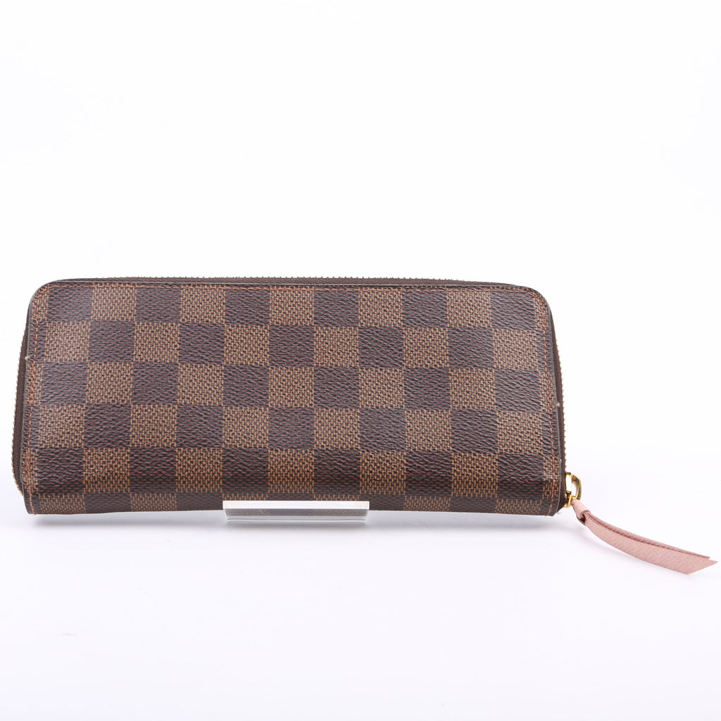 Louis Vuitton Clemence Wallet Damier Ebene Brown