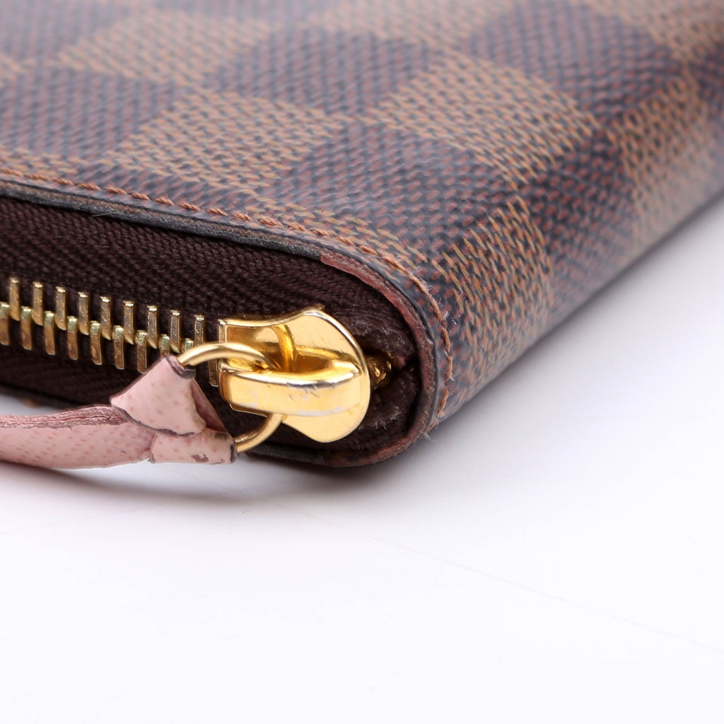 Louis Vuitton Clemence Wallet Damier Ebene Brown