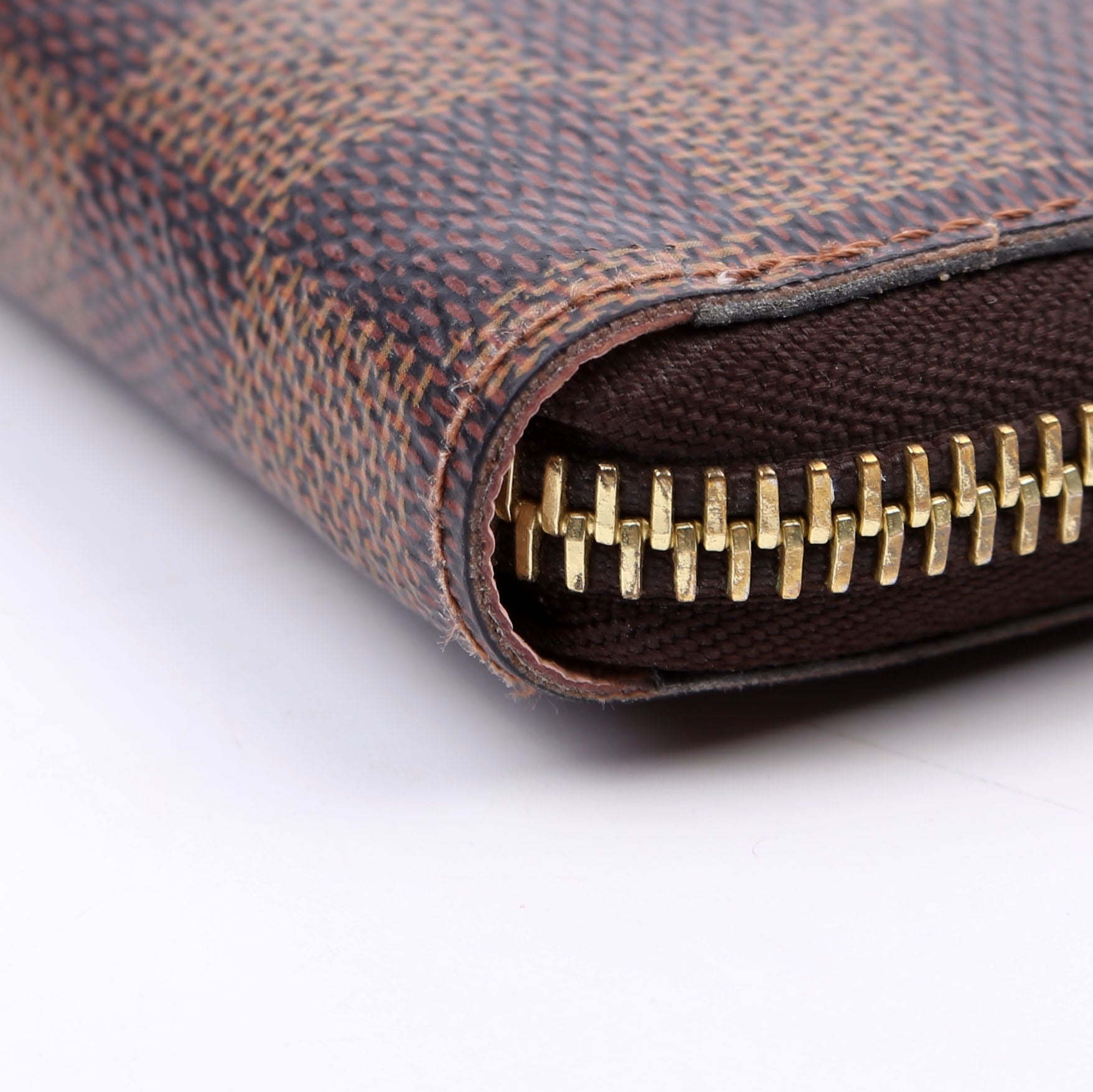 Louis Vuitton Clemence Wallet Damier Ebene Brown