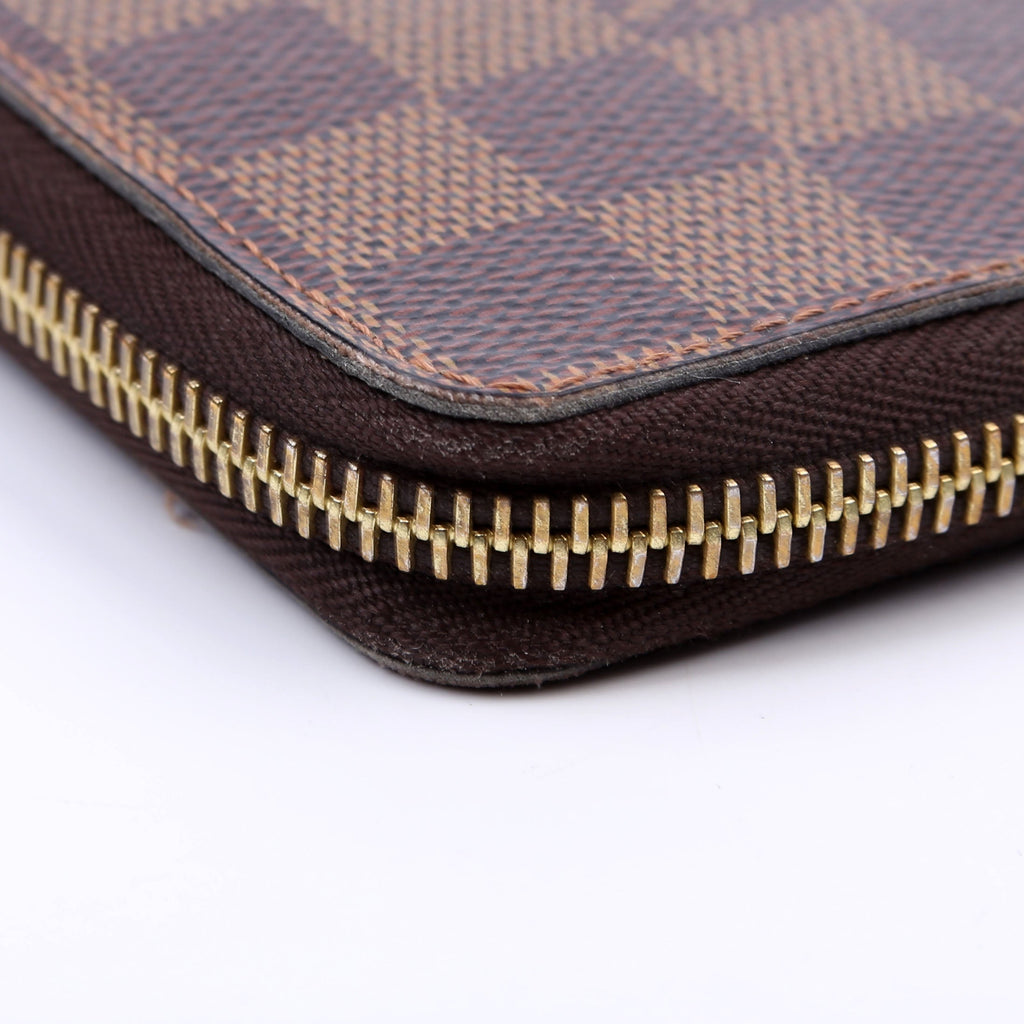 Louis Vuitton Clemence Wallet Damier Ebene Brown