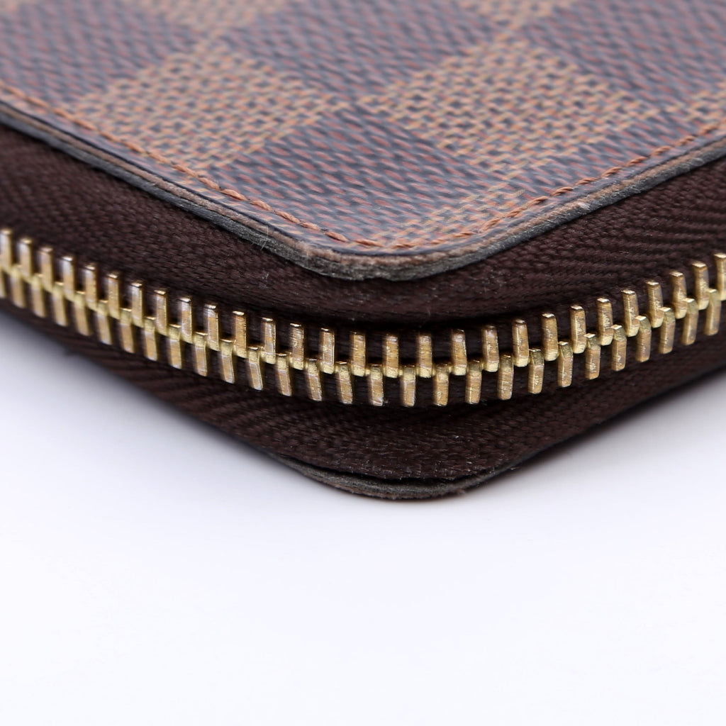 Louis Vuitton Clemence Wallet Damier Ebene Brown