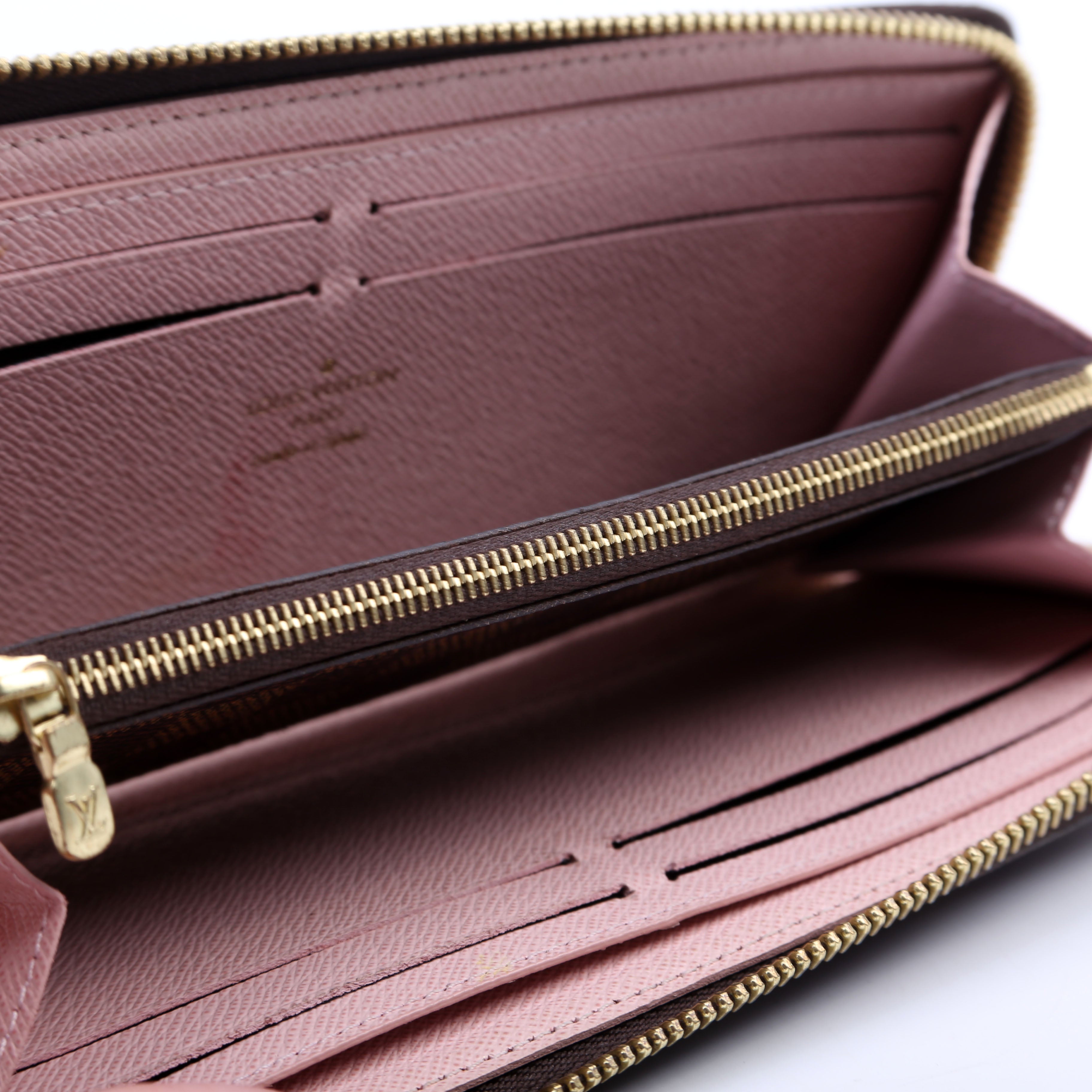 Louis Vuitton Clemence Wallet Damier Ebene Brown