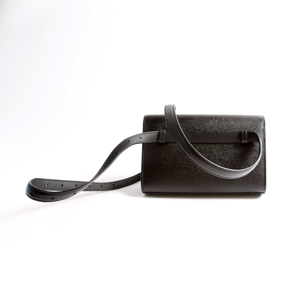 Saint Laurent Kate Belt Bag Grain Black