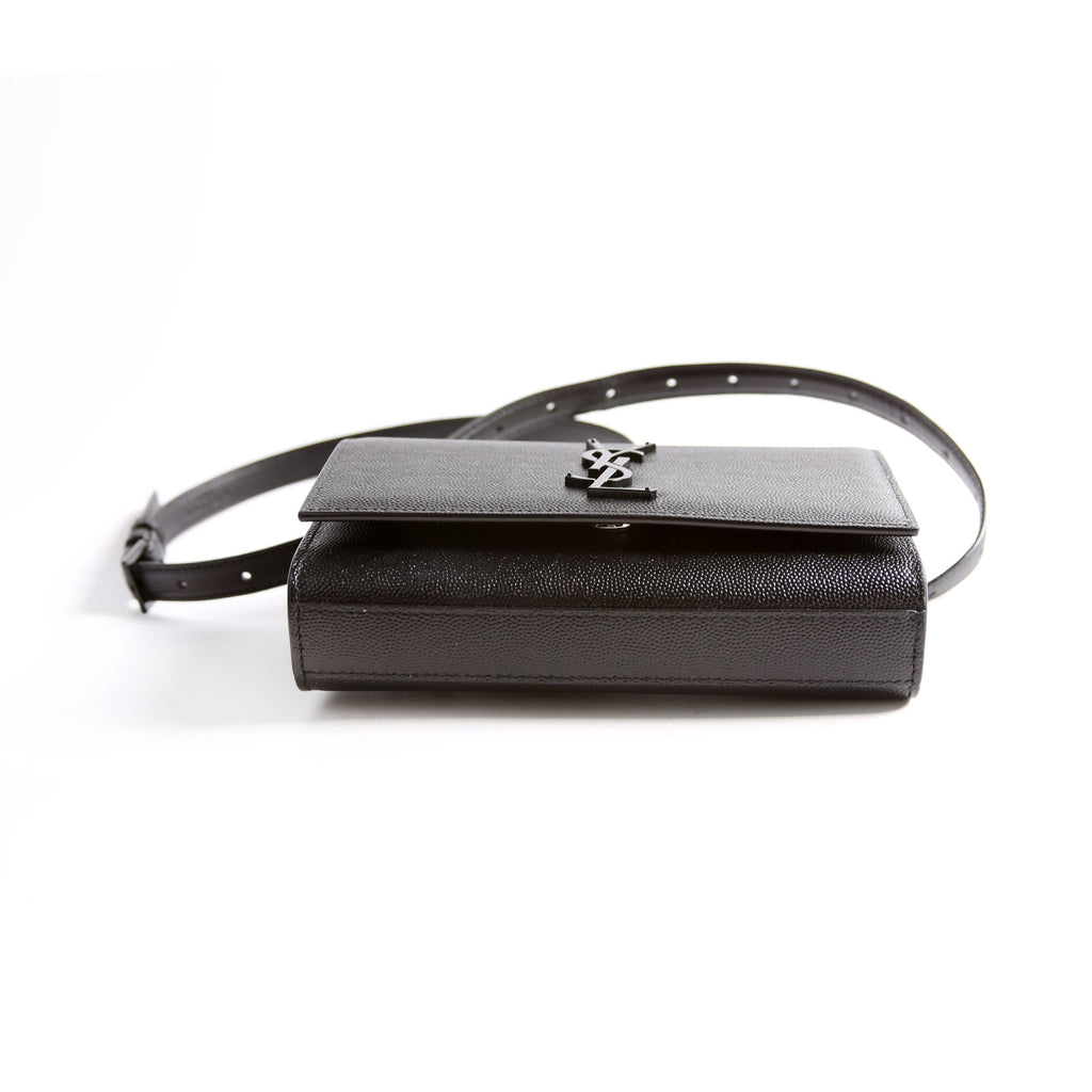 Saint Laurent Kate Belt Bag Grain Black
