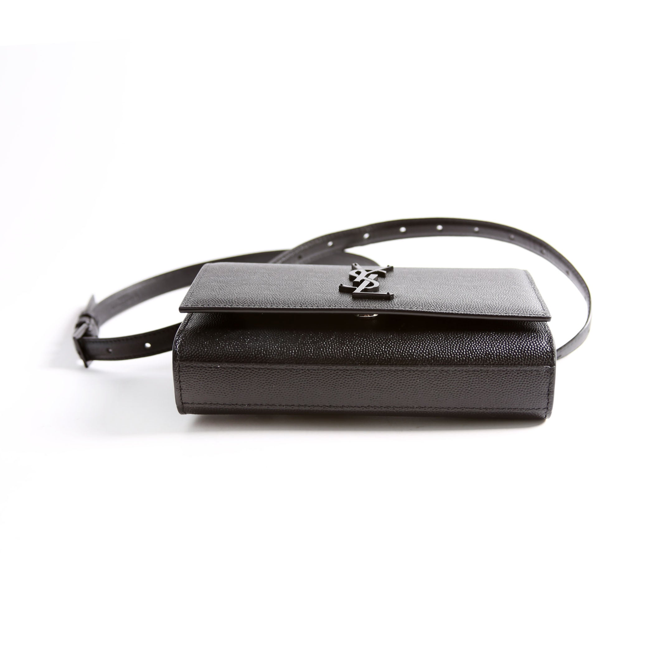 Saint Laurent Kate Belt Bag Grain Black