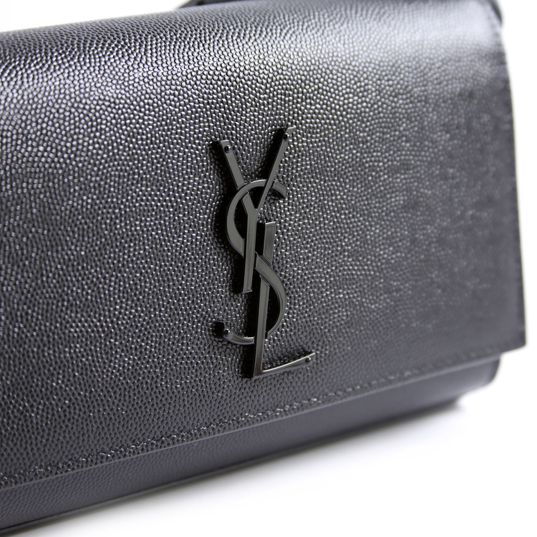 Saint Laurent Kate Belt Bag Grain Black