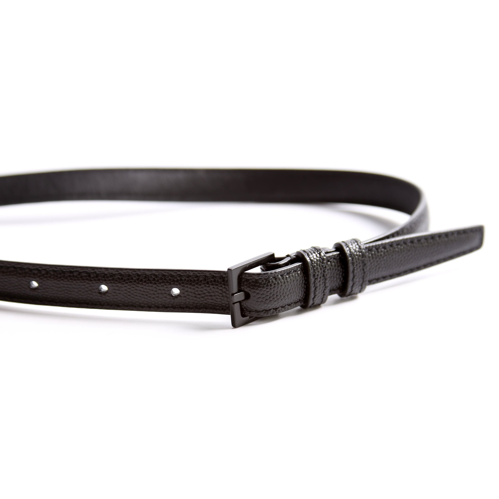 Saint Laurent Kate Belt Bag Grain Black