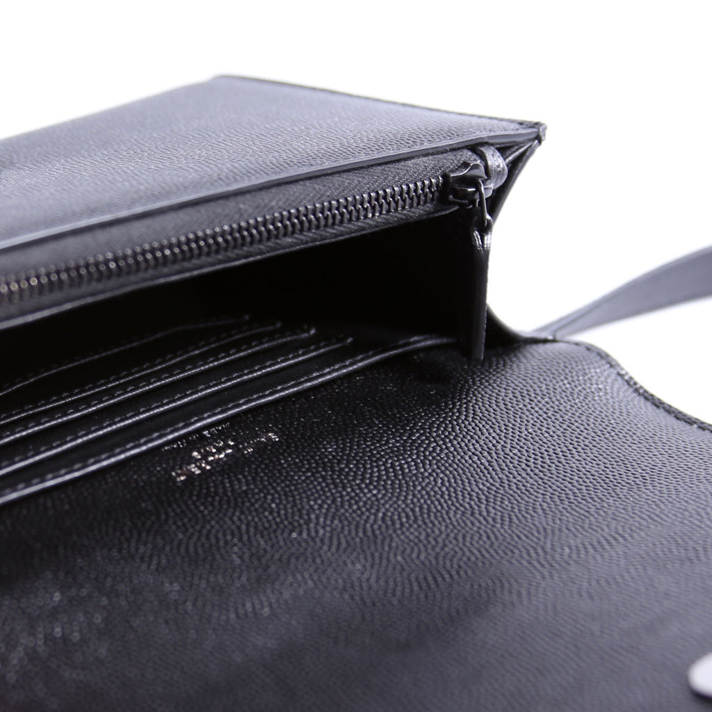 Saint Laurent Kate Belt Bag Grain Black
