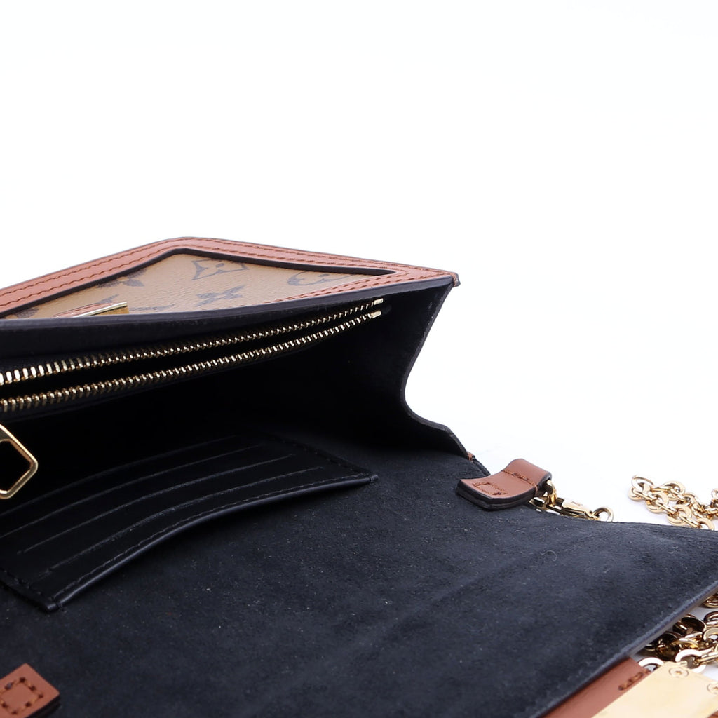 Louis Vuitton Dauphine Chain Reverse Wallet Monogram
