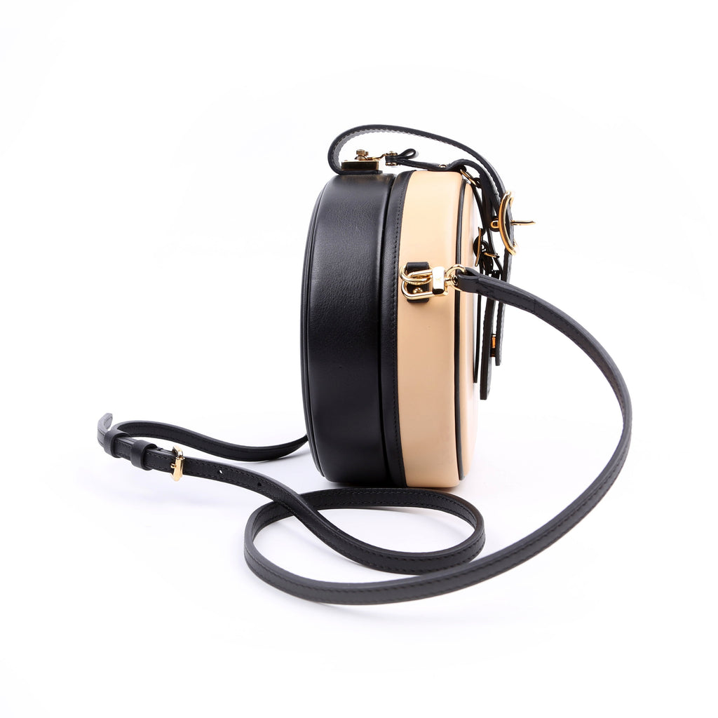 Louis Vuitton Petite Boite Chapeau Calfskin Tan/Black