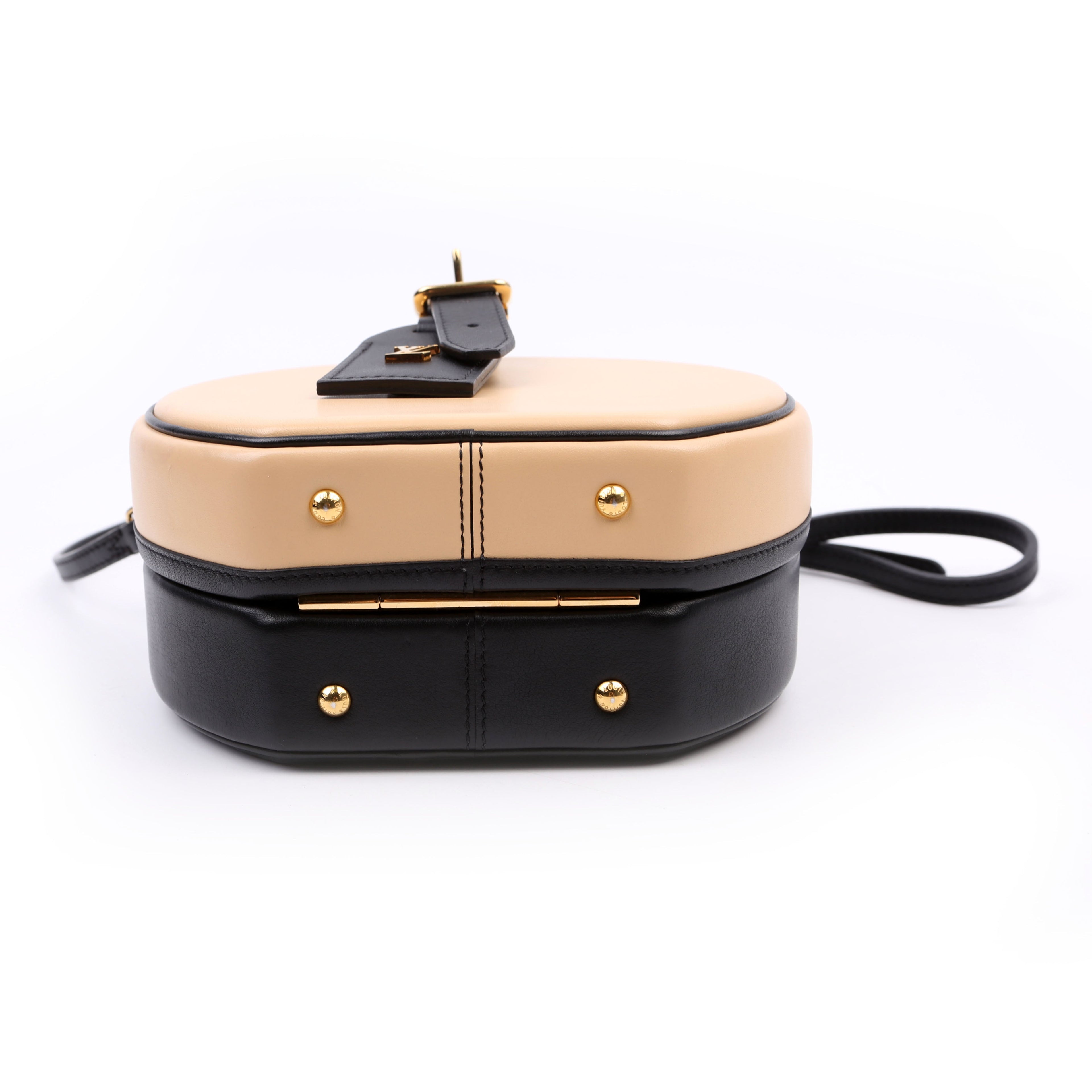 Louis Vuitton Petite Boite Chapeau Calfskin Tan/Black