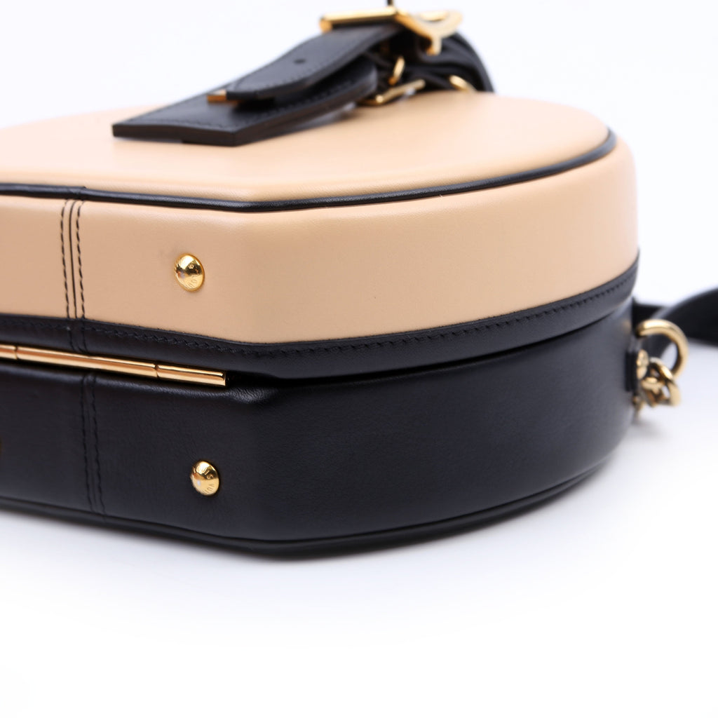 Louis Vuitton Petite Boite Chapeau Calfskin Tan/Black