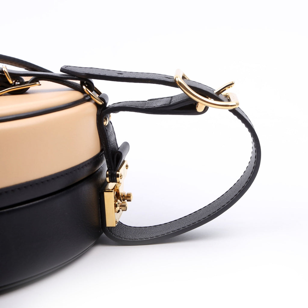 Louis Vuitton Petite Boite Chapeau Calfskin Tan/Black