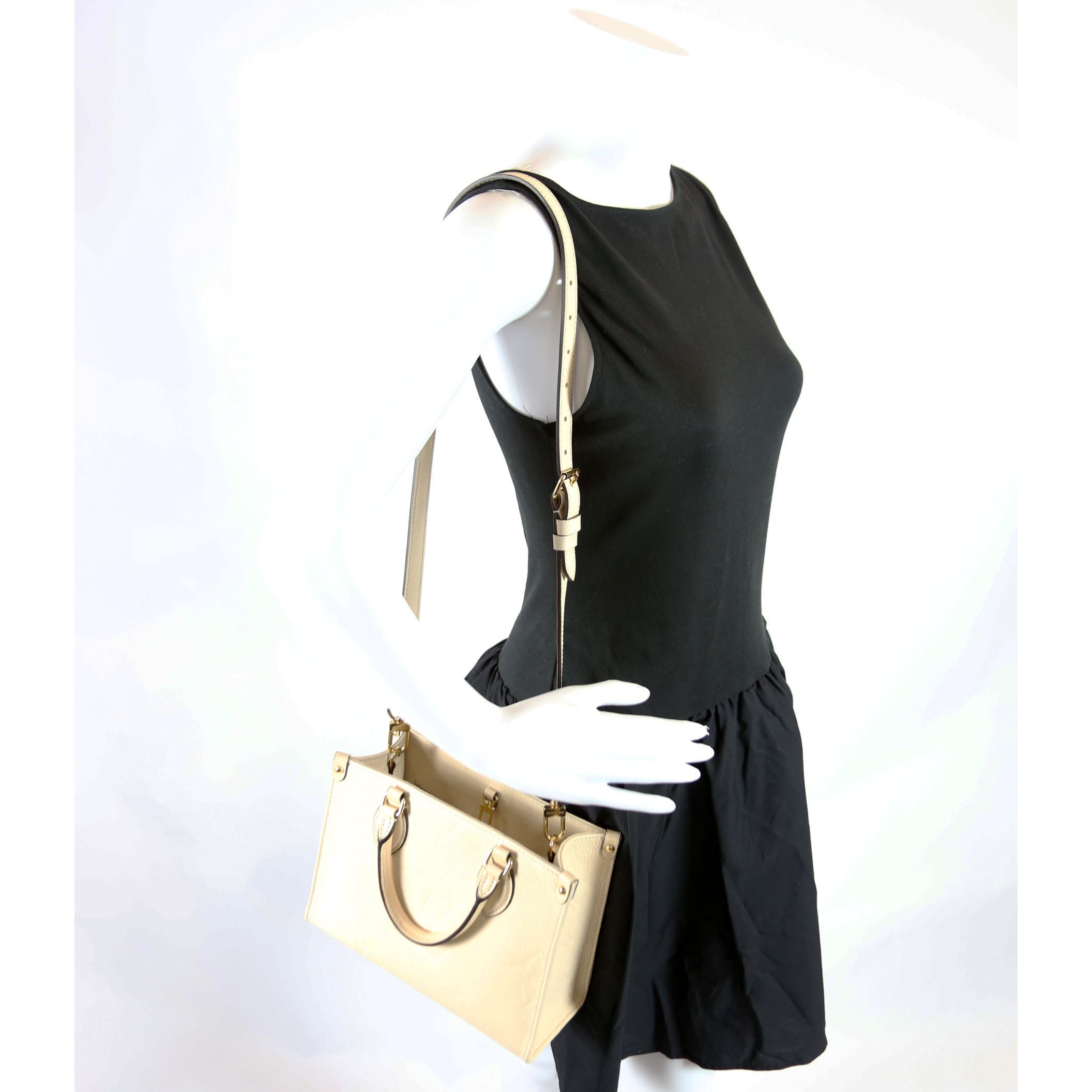 Louis Vuitton ONTHEGO PM Empreinte Cream