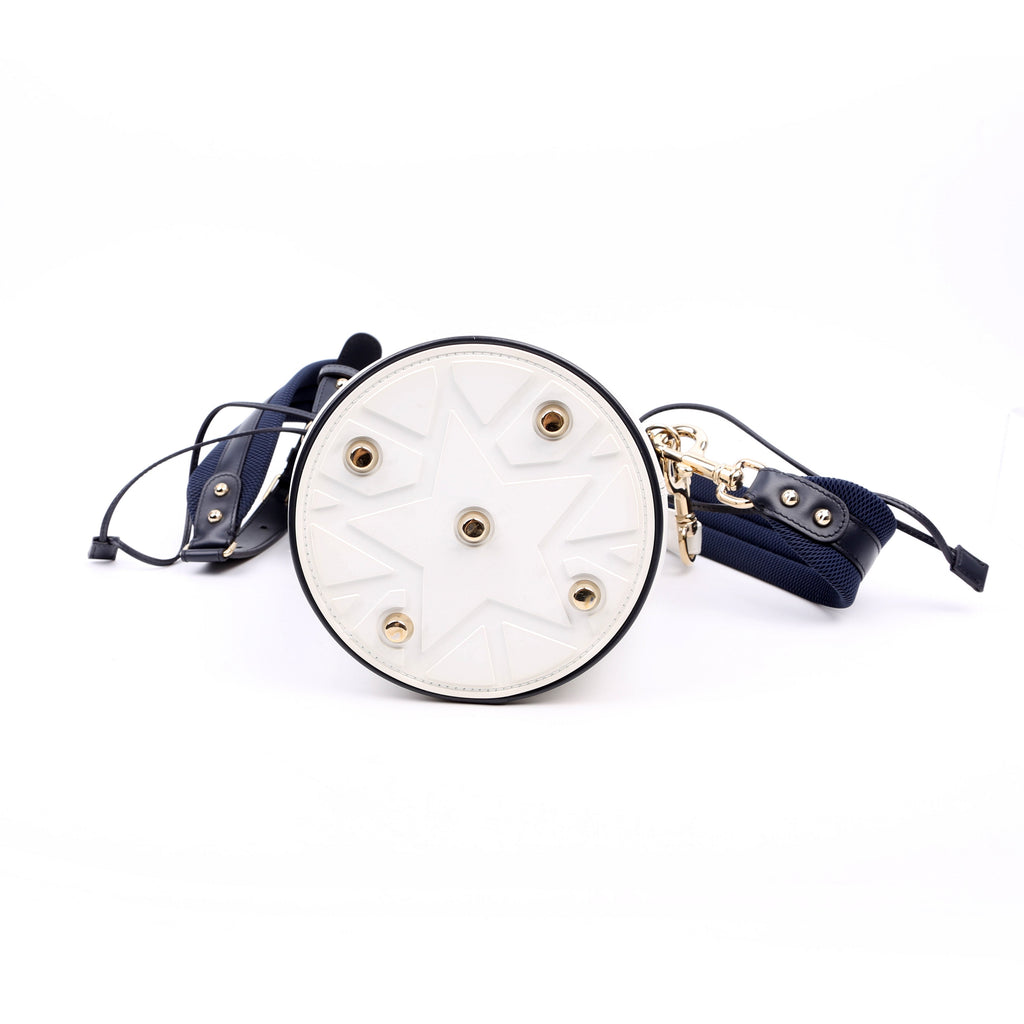 Christian Dior Vibe Bucket Bag Calfskin Small White/Navy