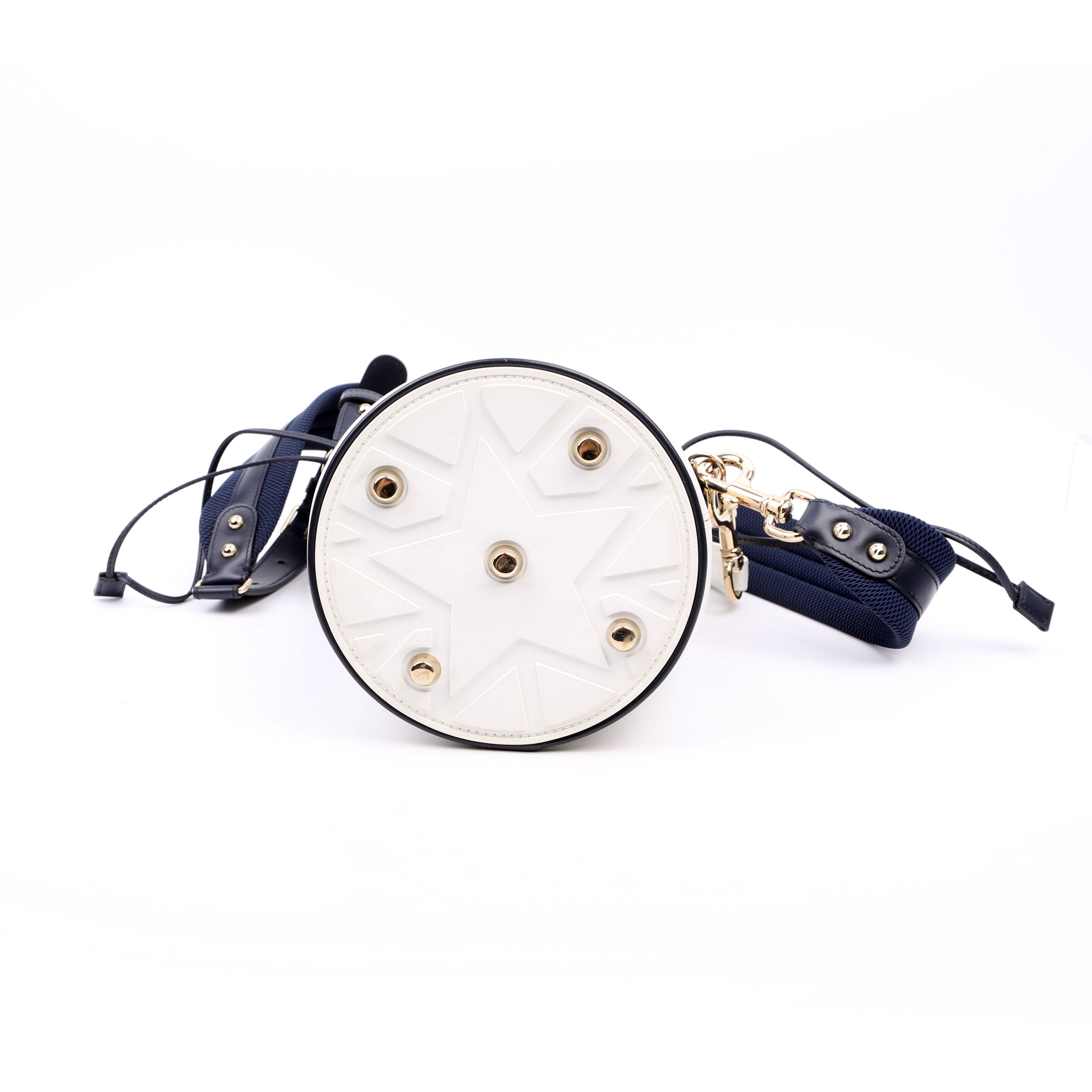 Christian Dior Vibe Bucket Bag Calfskin Small White/Navy