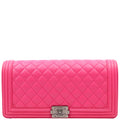 Chanel Boy Flap Clutch 19M Pink
