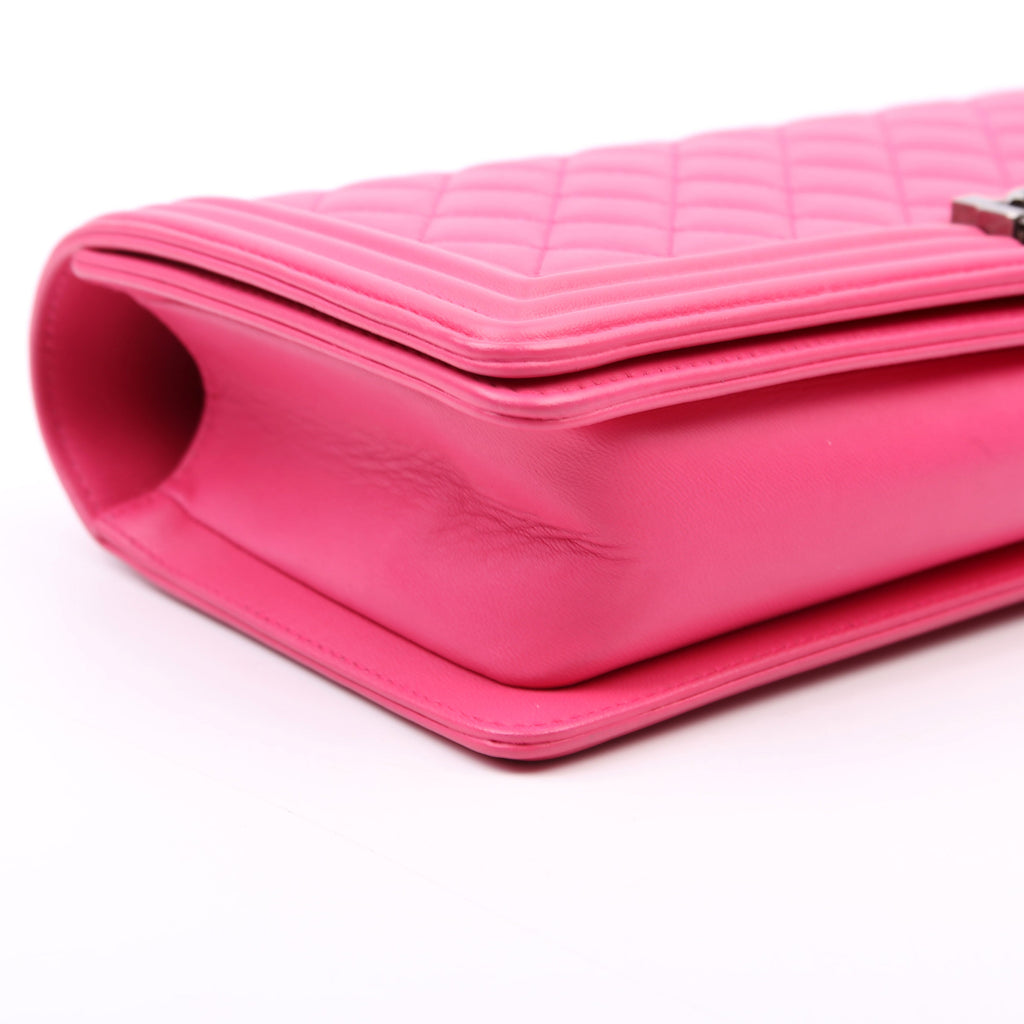 Chanel Boy Flap Clutch 19M Pink