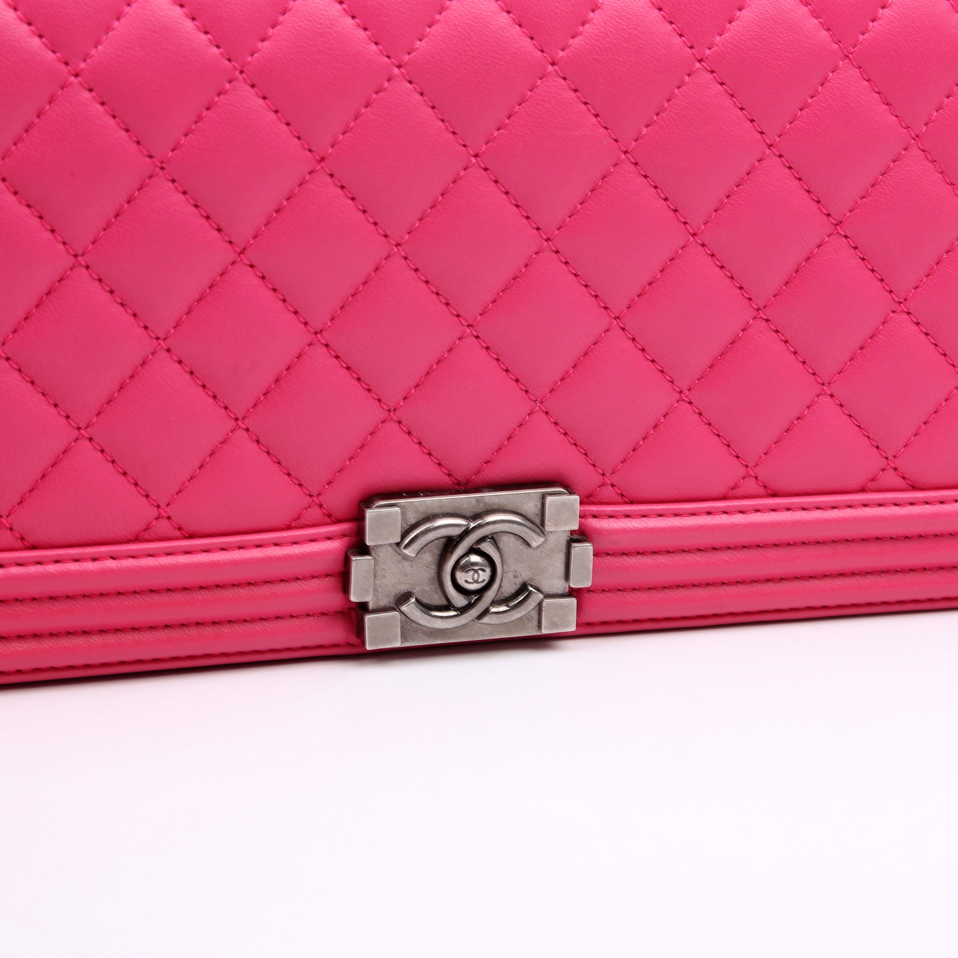 Chanel Boy Flap Clutch 19M Pink