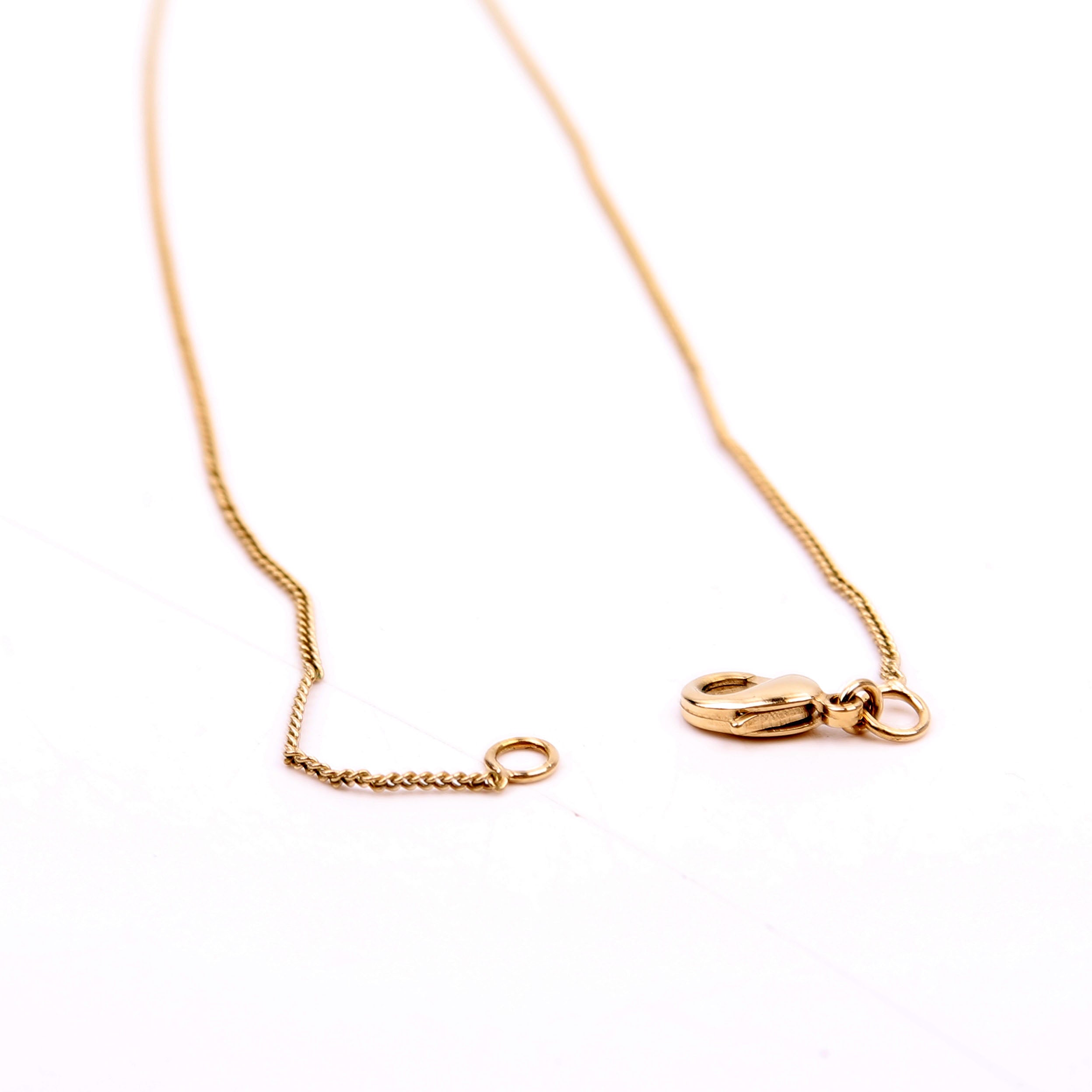 Chanel CC Rhinestone Drop Pendant Necklace Gold