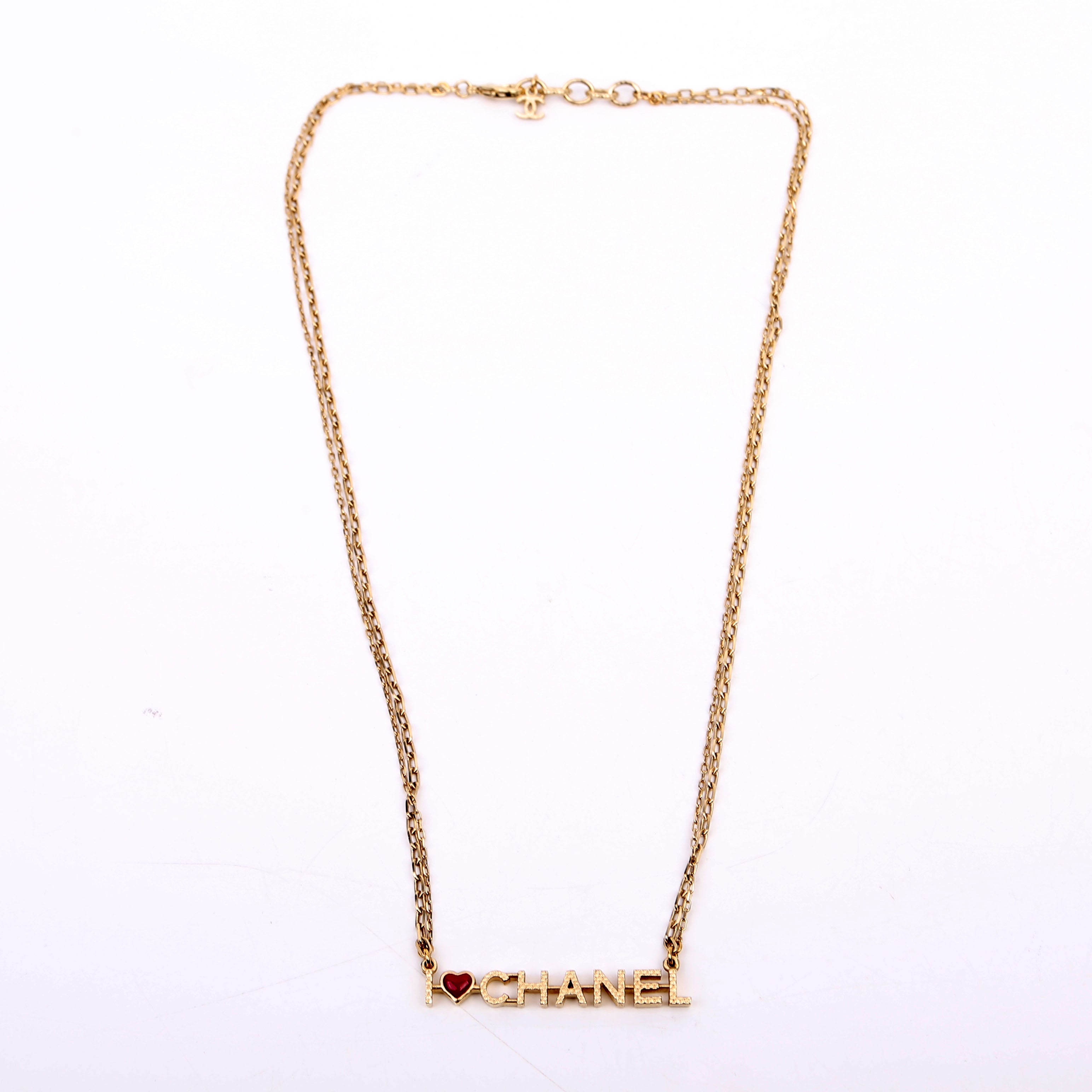 Chanel I Love Chanel Necklace Gold