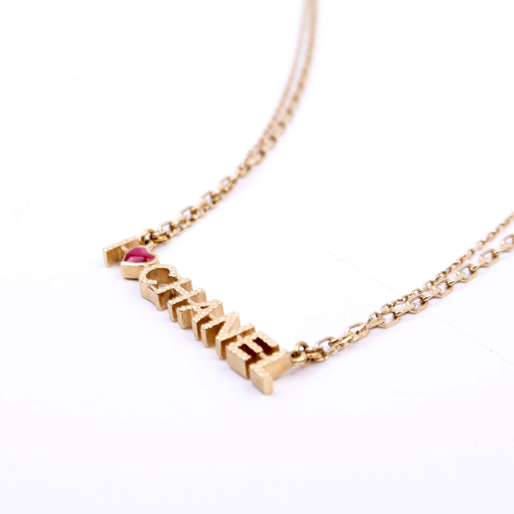 Chanel I Love Chanel Necklace Gold