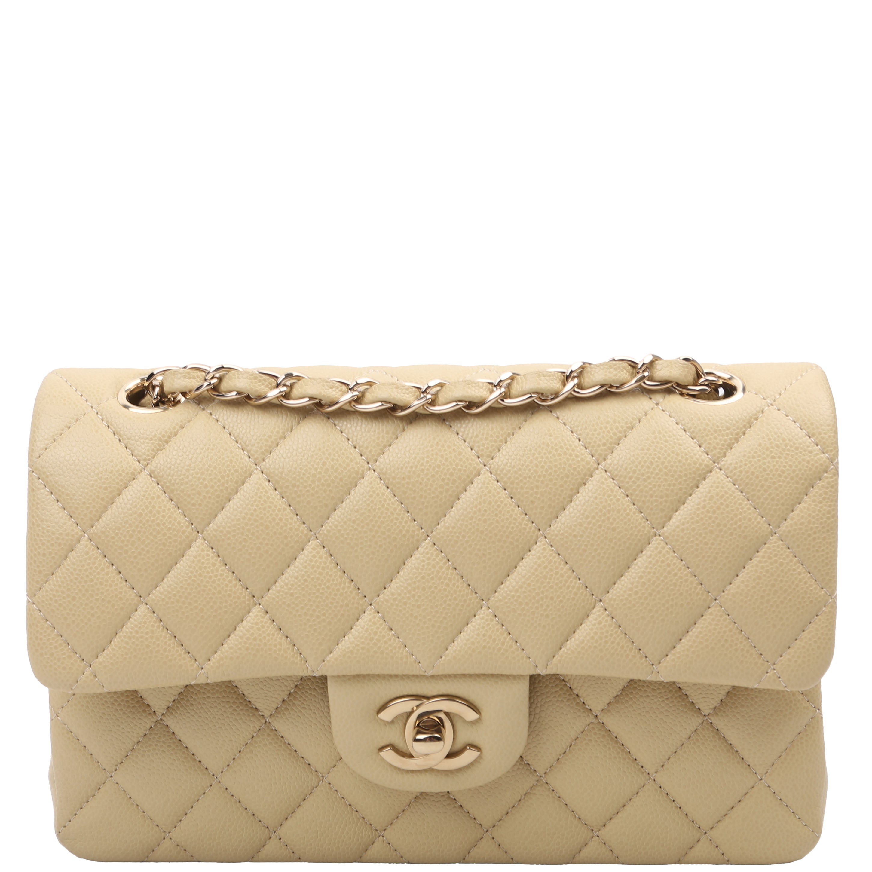 Chanel Classic Flap Small Caviar Neutral